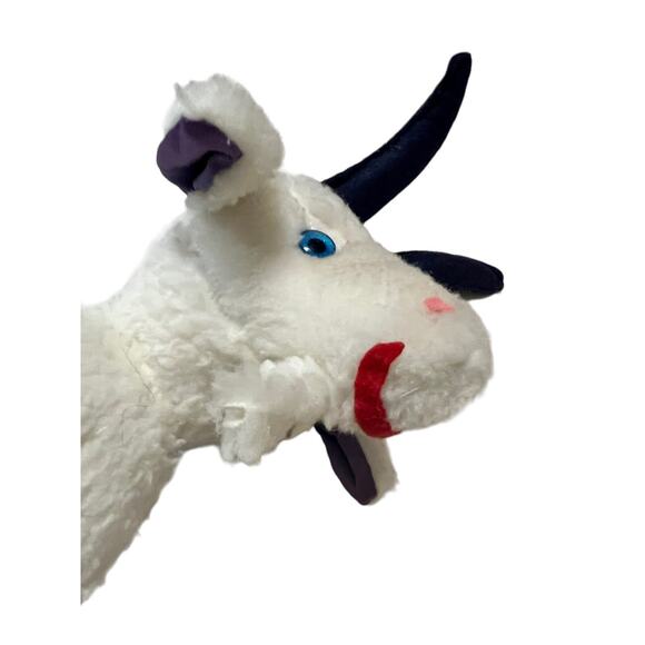 Vintage Elka Toys Navy Billy Goat mascot plush stuffed animal 1960s 70s USA - Picture 11 of 16